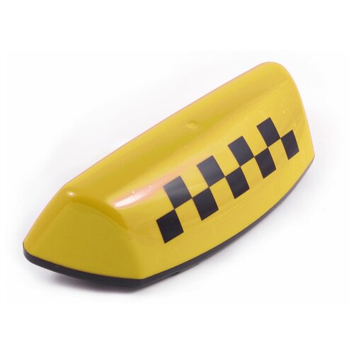 фото Фонарь такси 'шашечки' dollex ftx-02, 360x145x90мм, 4 магнита, 6 светодиодов, желтый