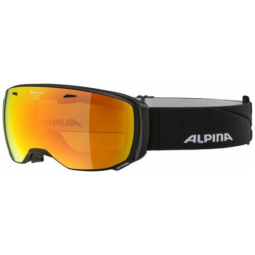 фото Горнолыжная маска alpina estetica q-lite black matt