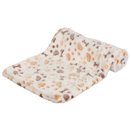 фото Подстилка-плед для собак trixie lingo blanket 75х50 см белый/бежевый