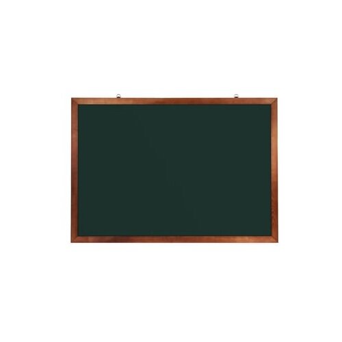 фото Доска для мела магнитная (100×150 см), зеленая, деревянная окрашенная рамка, россия, brauberg