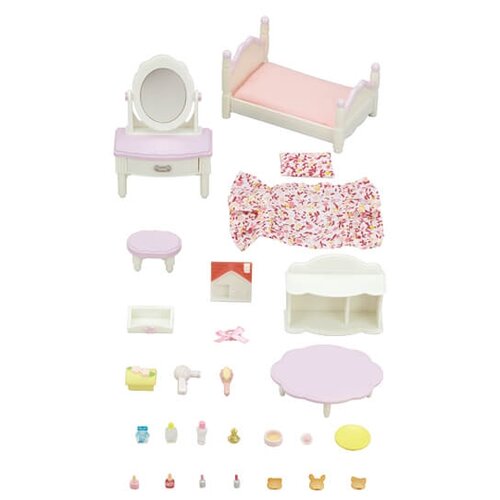 фото Игровой набор sylvanian families кровать с туалетным столиком 5285