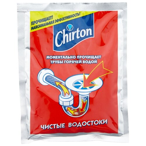 фото Chirton порошок для прочистки труб горячей водой 0.08 кг