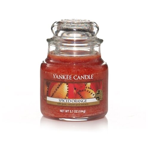 фото Yankee candle / свеча маленькая в стеклянной банке пряный апельсин spiced orange 104 гр / 25-45 часов