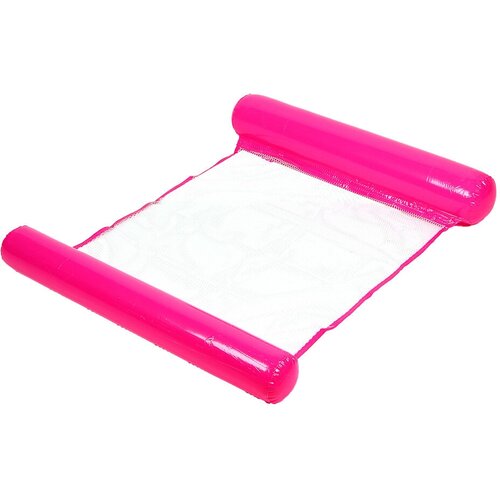 фото Гамак надувной для отдыха на берегу или у бассейна 110х75см , цвет розовый silapro