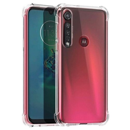 фото Чехол (клип-кейс) motorola для moto g8 plus brosco transparent (moto-g8p-hard-tpu)