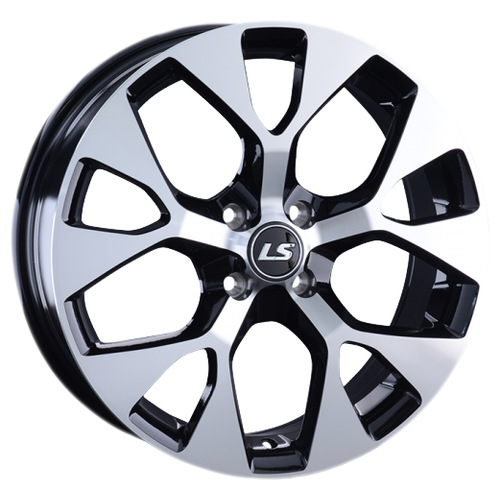 фото Колесный диск ls wheels ls1007 6.5х17/4х100 d60.1 et40, bkf