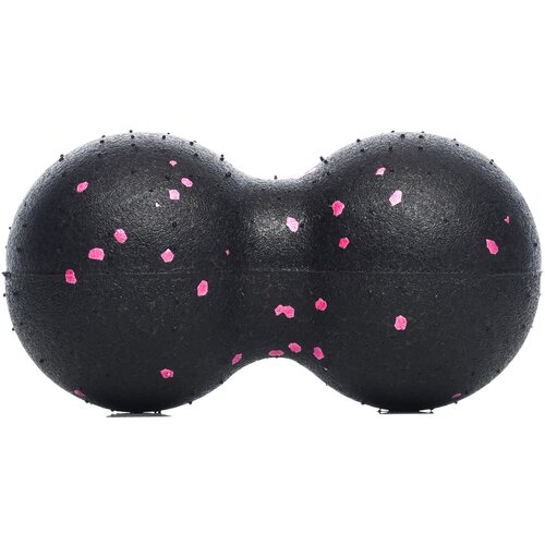 фото Мяч массажный двойной / мяч для мфр двойной 16 х 8 см черно-розовый reform shape matters