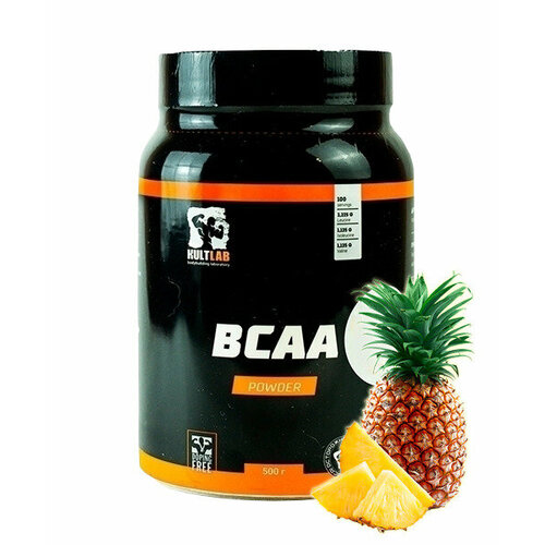 фото Kultlab bcaa, ананас, 500 гр, 2:1:1 / культлаб аминокислоты бцаа