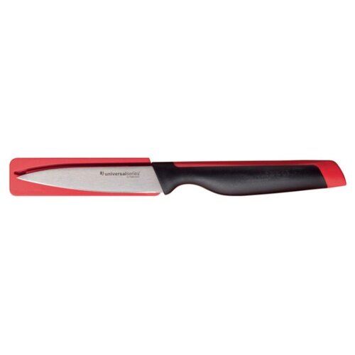 фото Tupperware Нож универсальный Universal 10 см черный/бордовый
