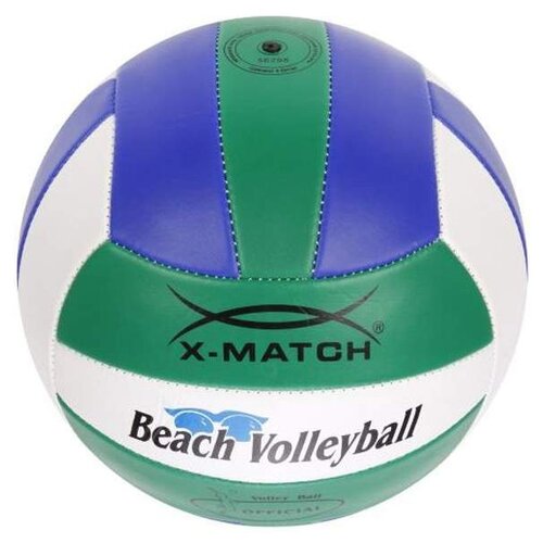 фото Волейбольный мяч x-match beach volleyball 56298 зеленый/синий/белый