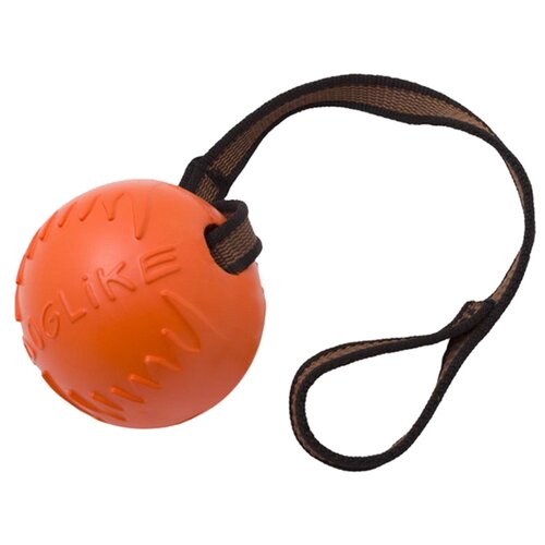 фото Мячик для собак doglike с лентой малый (dm-7344) оранжевый