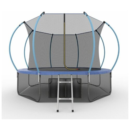 фото Evo jump internal 12ft (blue) + lower net. батут с внутренней сеткой и лестницей, диаметр 12ft (синий) + нижняя сеть