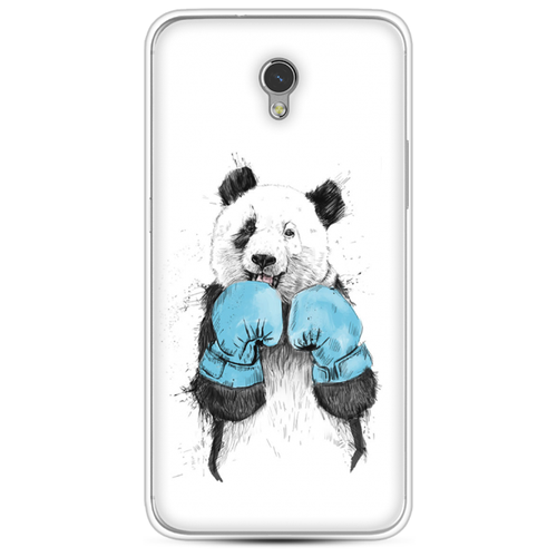 фото Силиконовый чехол панда боксер на zte blade v7 case place