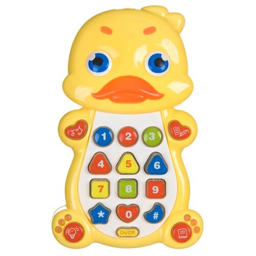 фото Развивающая игрушка bondibon умный телефон утенок вв4549 желтый
