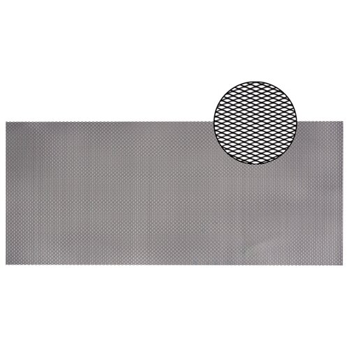 фото Облицовка радиатора (сетка декоративная) алюминий, 100 х 40 см, черная, ячейки 10мм х 4мм kraft