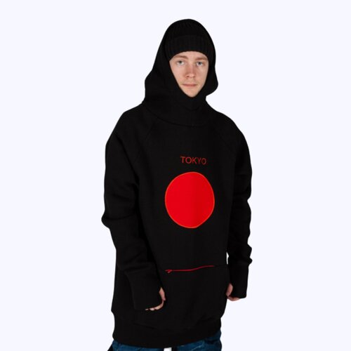 фото Худи мужская/женская goodhoody tokyo - черная - m