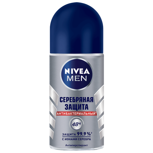 фото Антиперспирант ролик nivea men серебряная защита, 50 мл