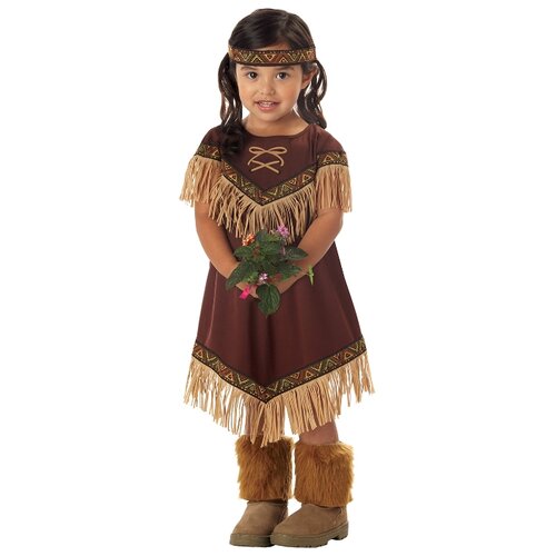 фото Костюм california costumes маленькая индианка 00086, коричневый, размер m (3-4 года)