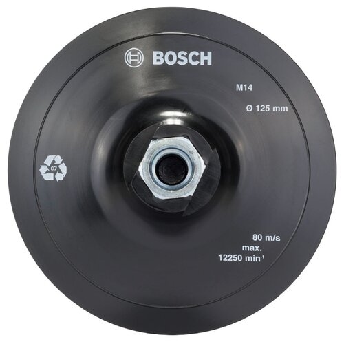 фото Тарелка для ушм на липучке bosch 2608601077 125 мм 1 шт