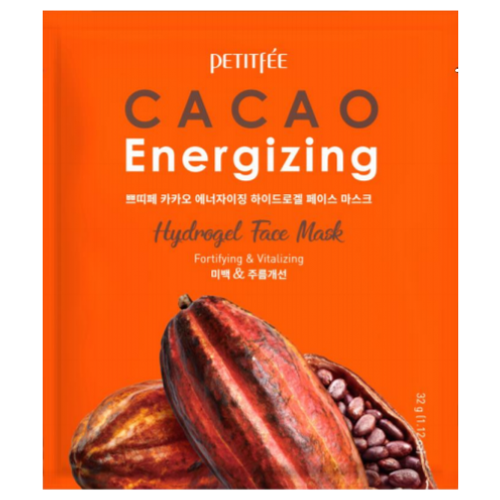 фото Petitfee cacao energizing тонизирующая гидрогелевая маска с какао, 32 г