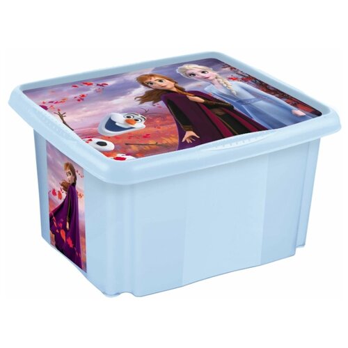 фото Ящик для игрушек deco-box keeeper paulina "frozen ii" 45 л