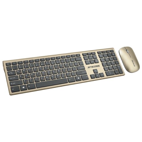 фото Универсальный беспроводной набор клавиатура + мышь slim line km41 w jet.a