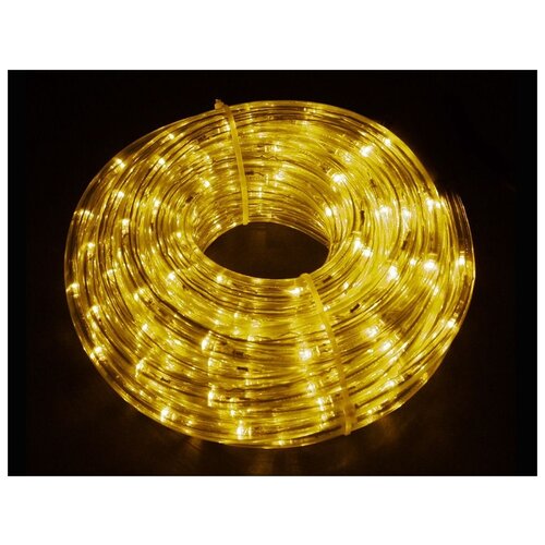 фото Дюралайт led (светодиодный) 3-х проводной, желтый, 13 мм, катушка 10 м, торг-хаус dl-led-10-3y