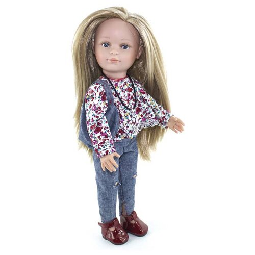 фото Кукла нина, 33 см, блондинка, в джинсах lamagik