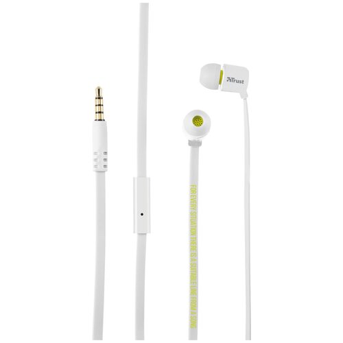 фото Наушники trust urban revolt duga in-ear, white