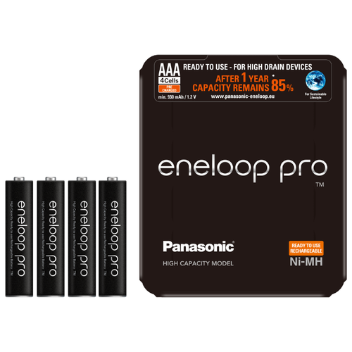 фото Аккумуляторы eneloop pro (aaa) bk-4hcde/4le panasonic