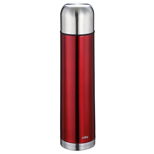 фото Термос colore от cilio, 1 л, d-8 см, h-32 см, красный, сталь