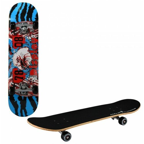 фото Детский скейтборд rgx lg, 31x8, красный/синий/черный