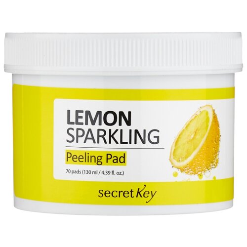 фото Secret key пилинг-диски для лица lemon sparkling peeling pad 70 шт.