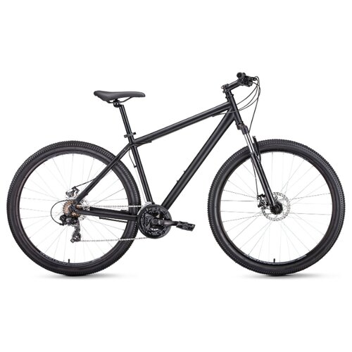 фото Велосипед forward sporting 29 2.1 disc (29" 21 ск. рост 17") 2020-2021, черный матовый/черный, rbkw1mn9q002