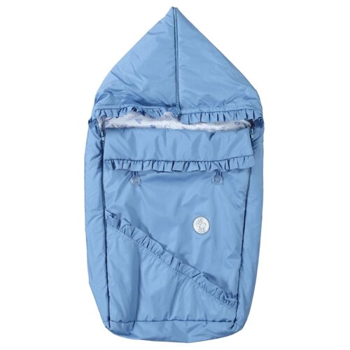 фото Конверт-мешок malek baby для новорождённого 309т голубой 68 см