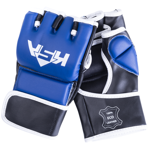 фото Перчатки для mma wasp blue, к/з, s ksa