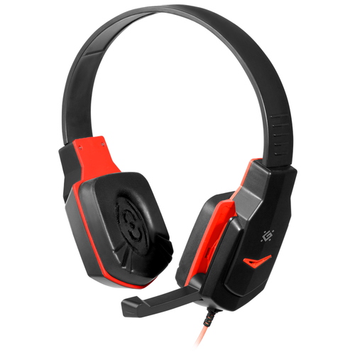 фото Компьютерная гарнитура defender warhead g-320 черный/красный
