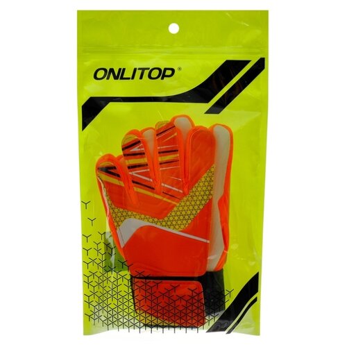 фото Перчатки вратарские onlitop размер 7, цвет оранжевый