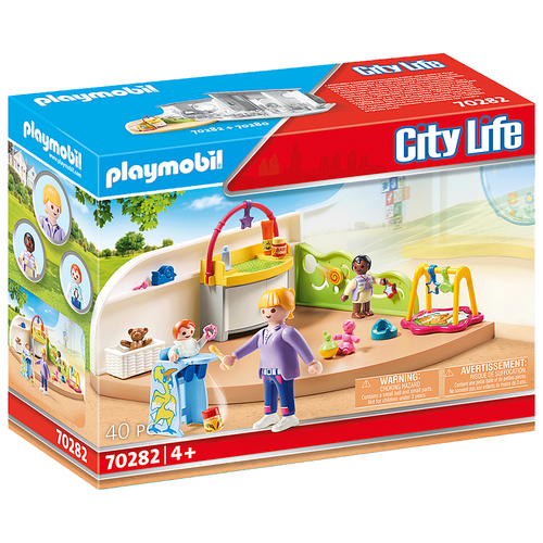 фото Набор с элементами конструктора playmobil city life 70282 детский сад ясли