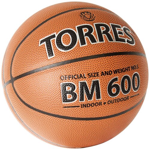 фото Баскетбольный мяч torres bm600 b32025, р. 5