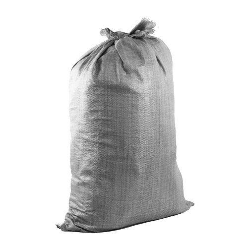 фото Мешок усиленный для строительного мусора, полипропиленовый, 55х95 см (серый) аверс (хозтовары)