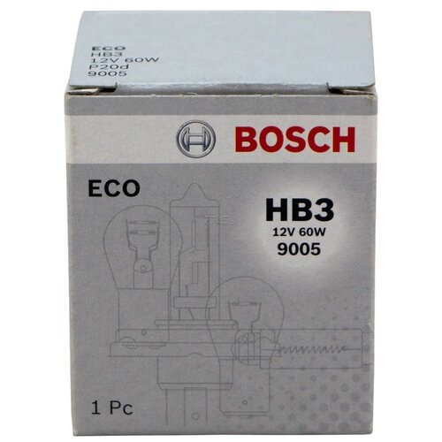 фото Лампа автомобильная накаливания bosch eco 1987302807 hb3 12v 60w 1 шт.