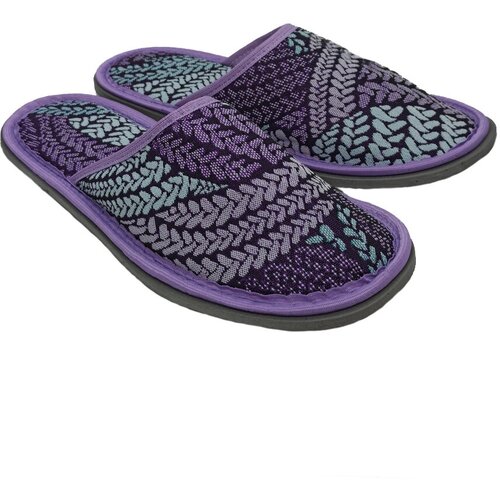 фото Тапочки ivshoes, текстиль, нескользящая подошва, размер 36-37, фиолетовый