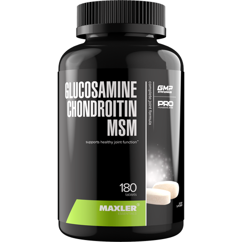 фото Препарат для укрепления связок и суставов maxler glucosamine chondroitin msm, 180 шт.