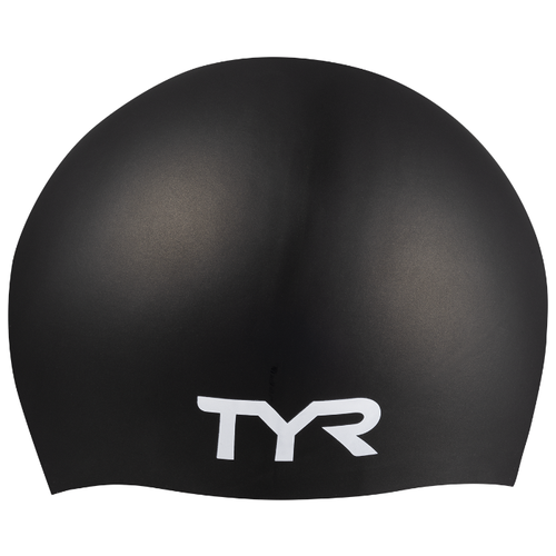 фото Шапочка для плавания tyr long hair wrinkle-free silicone cap, силикон, lcsl/001, черный