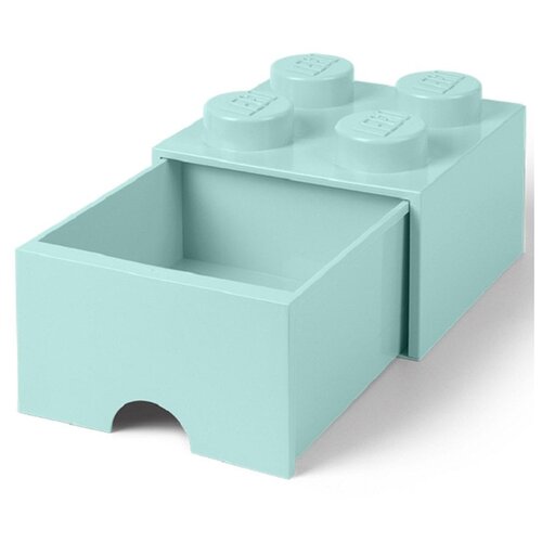 фото Ящик lego для хранения 4 выдвижной storage brick мятный
