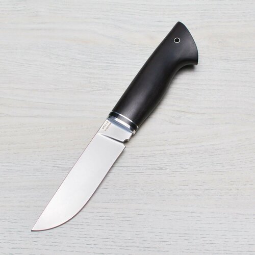 фото Нож туристический сталкер 95х18 (кованая сталь) полированный дюраль черный граб ножи lemax (лемакс)