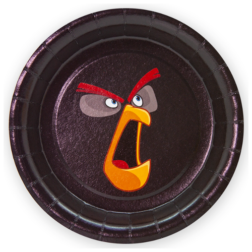 фото Ukid gift набор одноразовых тарелок "angry birds", 7''/18 см - 6 шт сималенд
