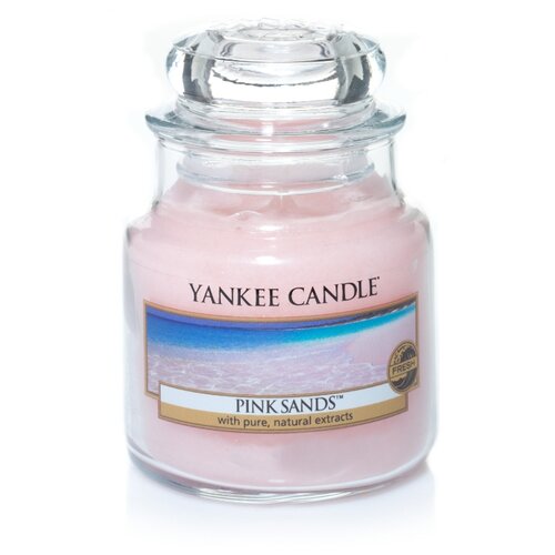 фото Yankee candle / свеча маленькая в стеклянной банке розовые пески pink sands 104гр / 25-45 часов