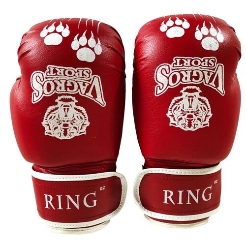 фото Боксерские перчатки vagrossport ring красный 10 oz